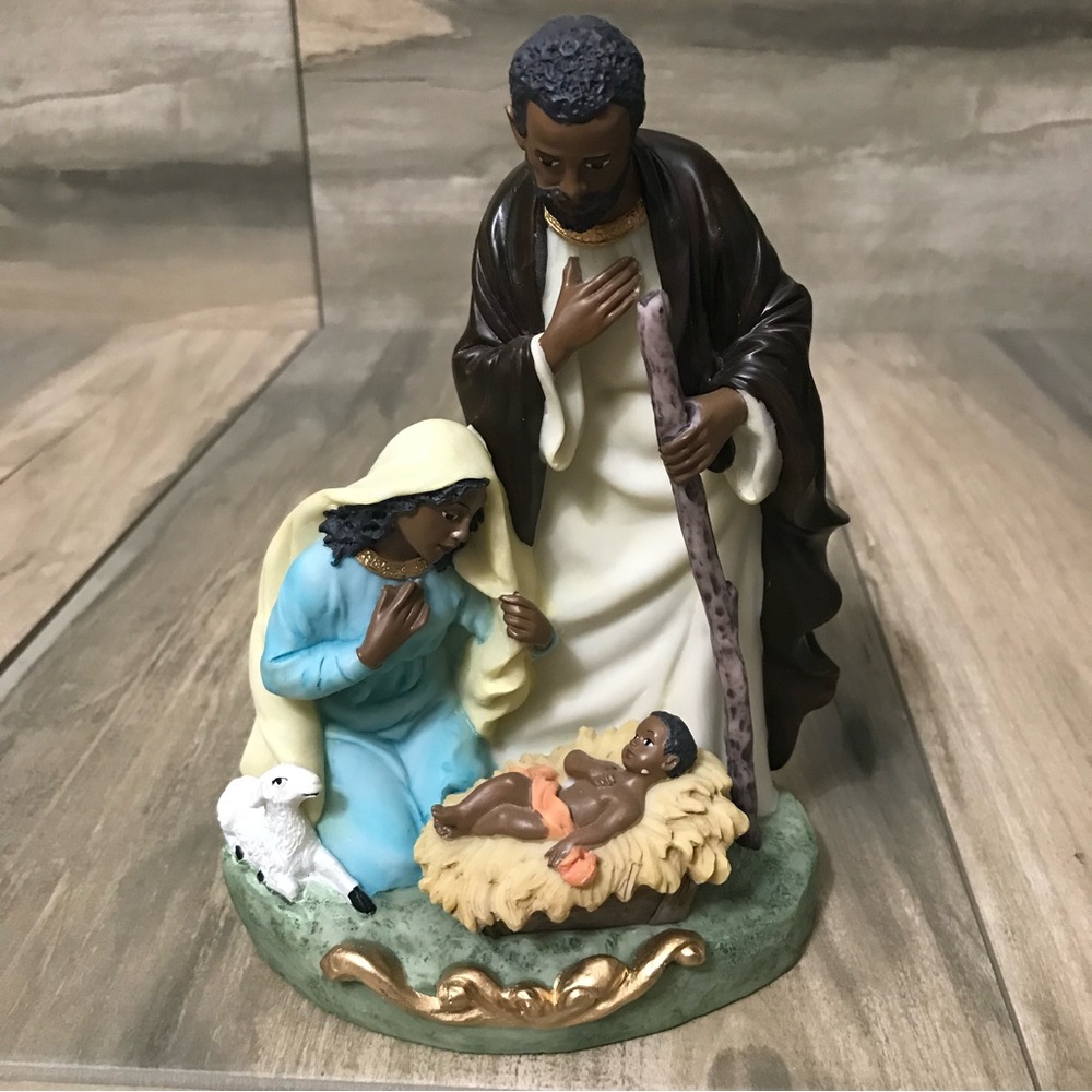 African-American Holy Family Nativity Scene